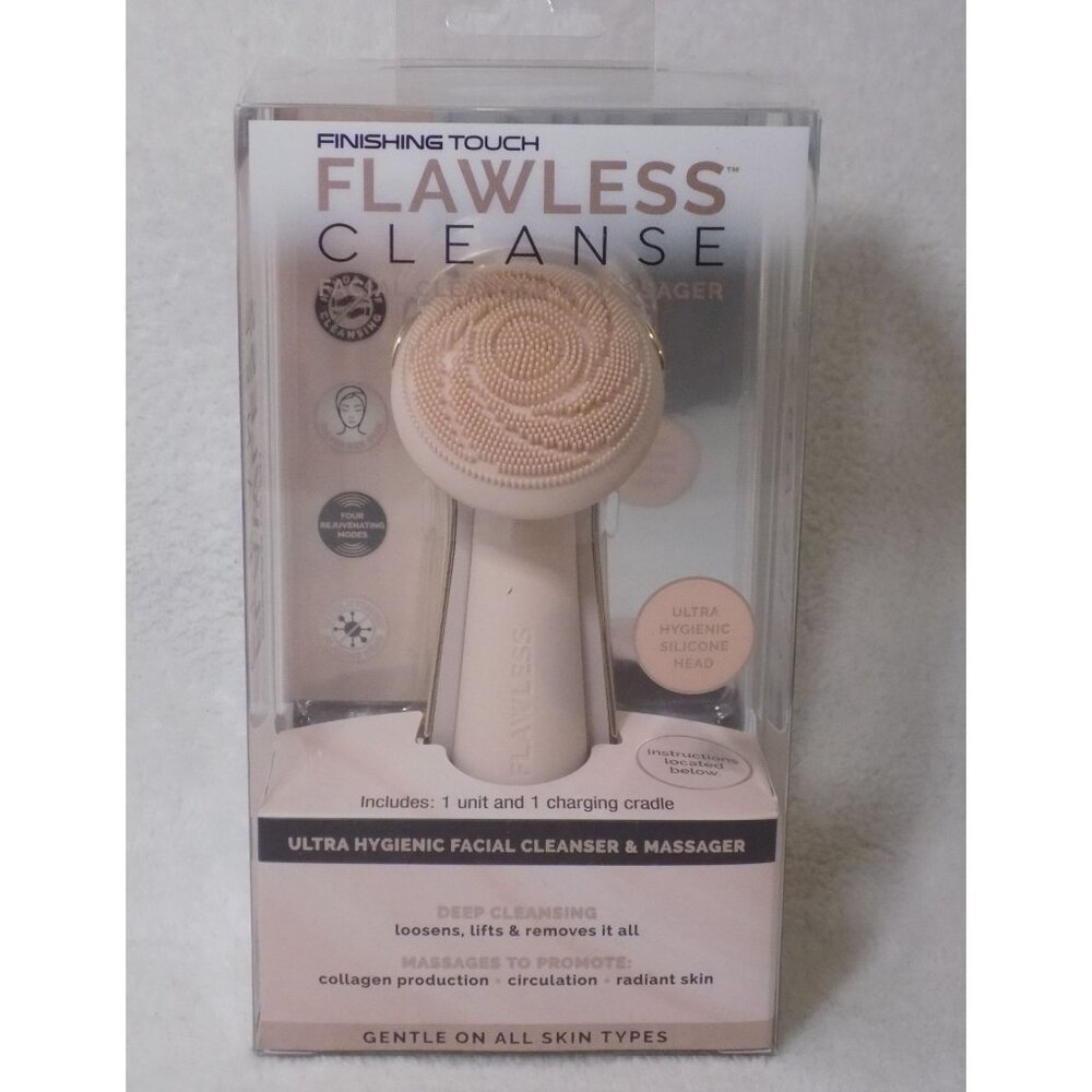 Finishing Touch Flawless Cleanse Silicone Facial Scrubber and Cleanser